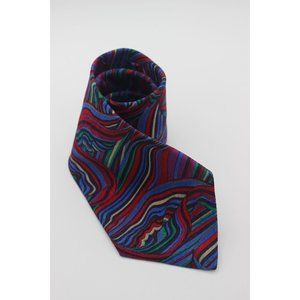 Vintage Missoni Cravatte Spain silk‎ abstract tie for Neiman Marcus